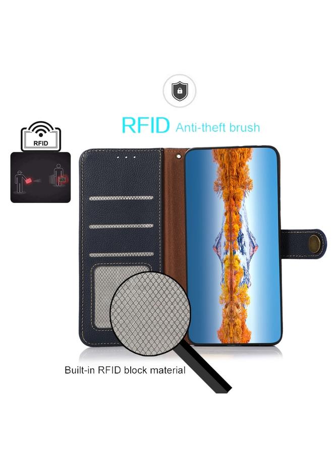 S-TOP Case For Nokia X30 5G KHAZNEH Custer Genuine Leather RFID Phone Case - Image 4