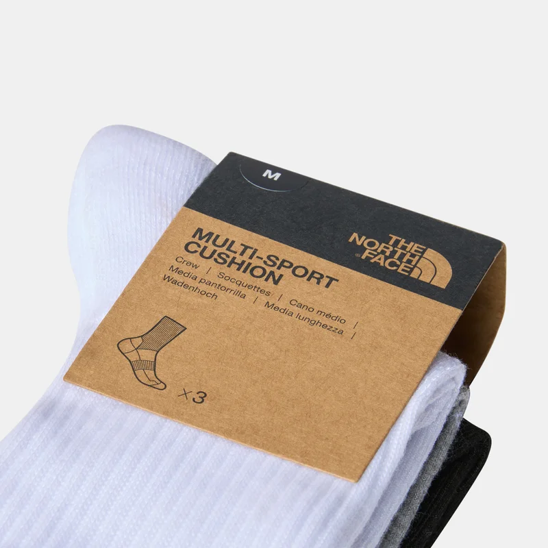 THE NORTH FACE Multi Sport Cush Crew Socks (3 Pairs)