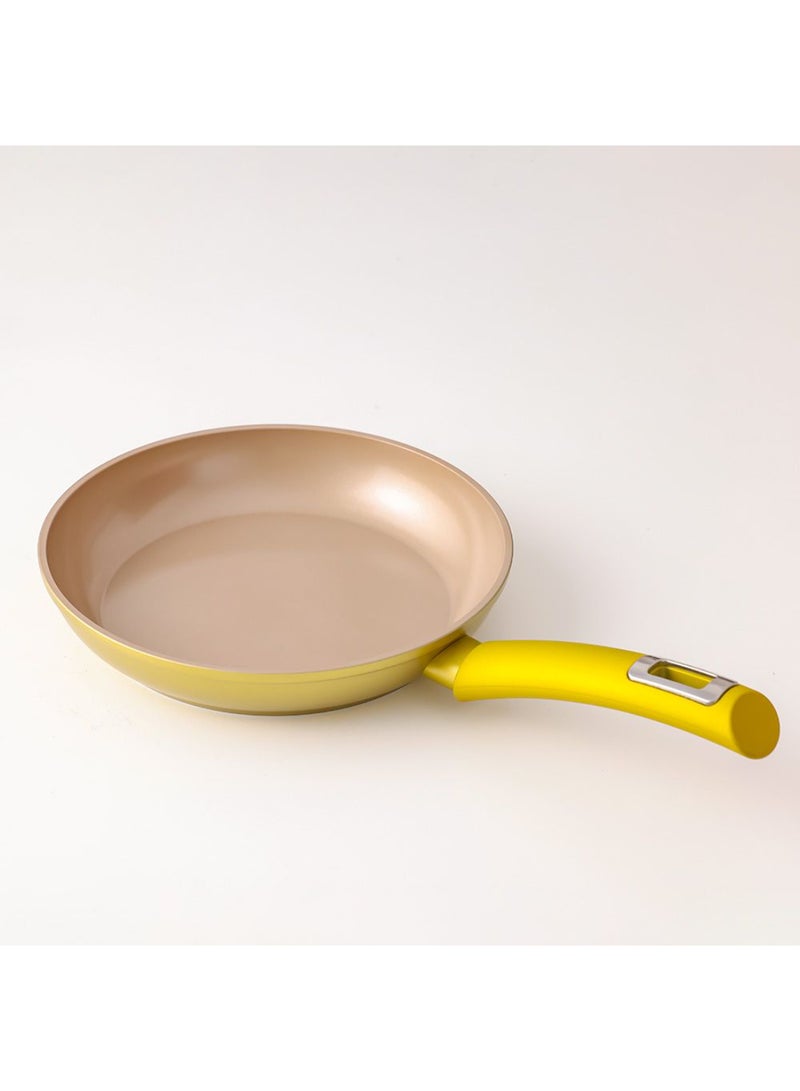 DANUBE HOME Chef’s Delight Brilliant Fry Pan – Premium Non-Stick PFOA Free Frying Pan with Easy Grip Handles, Induction Compatible, Ideal for Healthy Cooking & Easy Cleaning L24XW5.3Cm  - Image 1