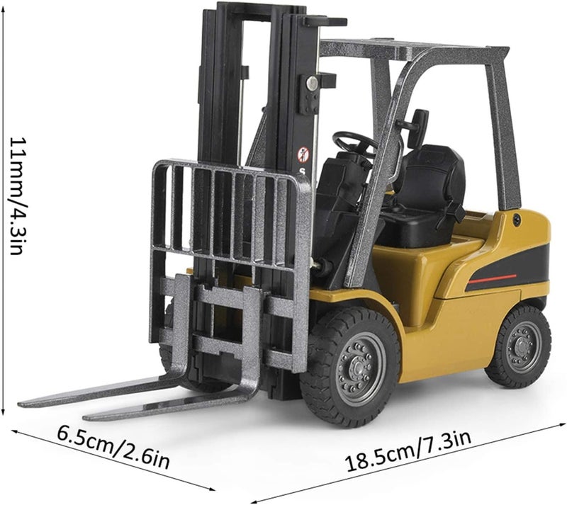 ويوبلز لعبة سيارة رافعة شوكية مصنوعة من سبيكة معدنية بمقياس 1:50، مناسبة للأطفال فوق سن 8 سنوات - Image 4