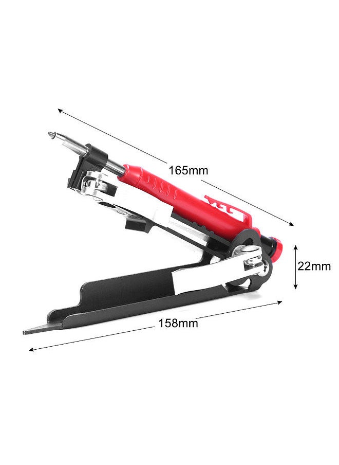 Generic - Portable Woodworking Scribing Tool Multi-function Marking Ruler Home DIY Profiling Straight Arc Irregular Shape Scribing Tool - Image 1