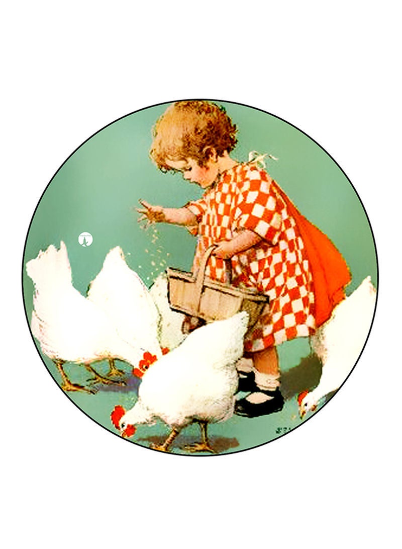 RKN Vintage Art Printed Mouse Pad  Multicolour