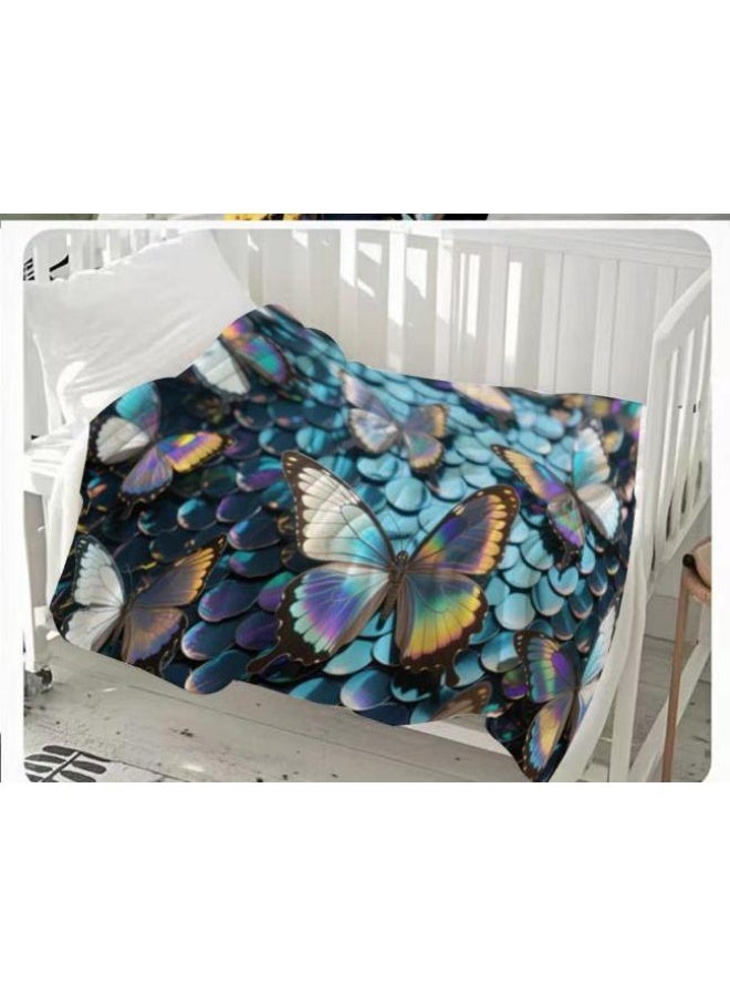 عام بطانية رقيقة من الفانيلا الكرتونية للأطفال والرضع (دافئة ومريحة، ومناسبة للنوم والألعاب) 70 سم * 100 سم - Image 5