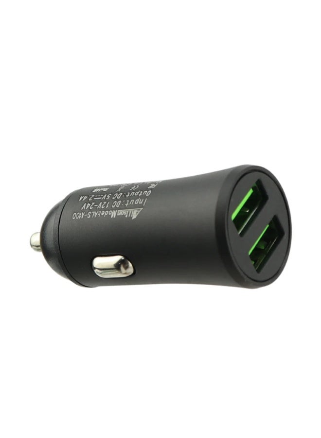ALLISON ASL-N028 CAR CHARGER 2 USB + TYPE C CABLE 1Meter - Image 2