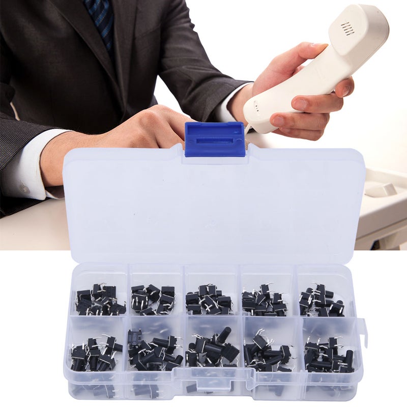 100pcs 10 Value 6x6x4.3-13mm Tactile Push Button Switch Waterproof Micro Tact Switch - Image 5