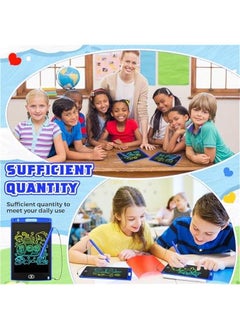 Arabest 4 Pieces LCD Writing Tablet for Children 8.5 Inch Doodle Board Drawing Toy Toddler Gift Colorful Screen Electronic Erasable Pad Blue  - Image 3