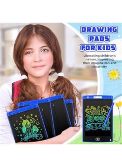 Arabest 4 Pieces LCD Writing Tablet for Children 8.5 Inch Doodle Board Drawing Toy Toddler Gift Colorful Screen Electronic Erasable Pad Blue  - Image 5