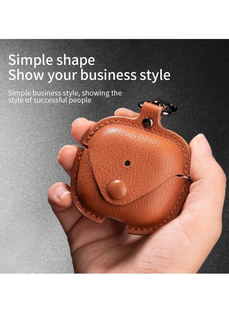 PU Leather Earphone Case Protective Cover for Apple AirPods 4 Black  - Image 2