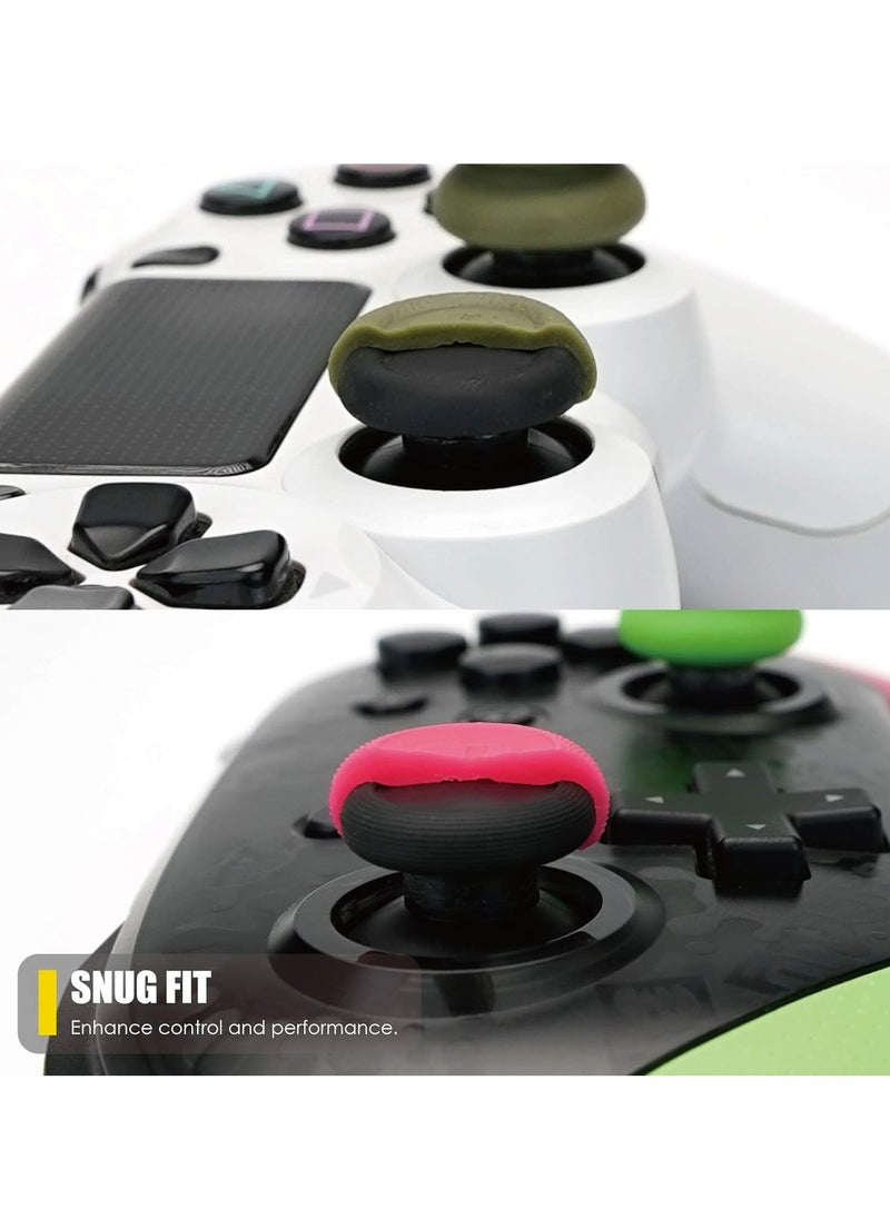 Oasisgalore Thumb Grip Caps Set Joystick Cap Analog Stick Cap for Switch Pro Controller,PS5,PS4,Slim,Pro Controller(4Pcs Purple)  - Image 3
