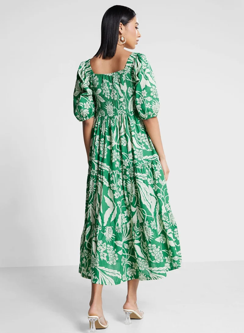 Biba Floral Tiered Dress