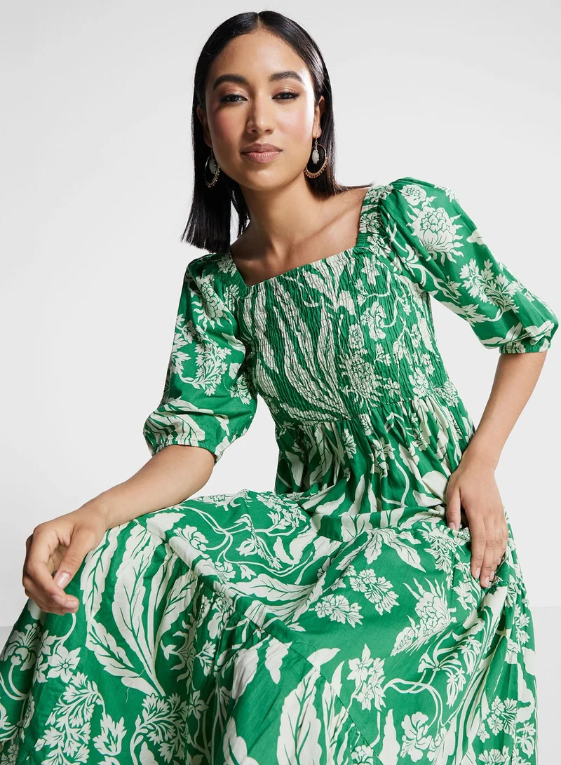Biba Floral Tiered Dress