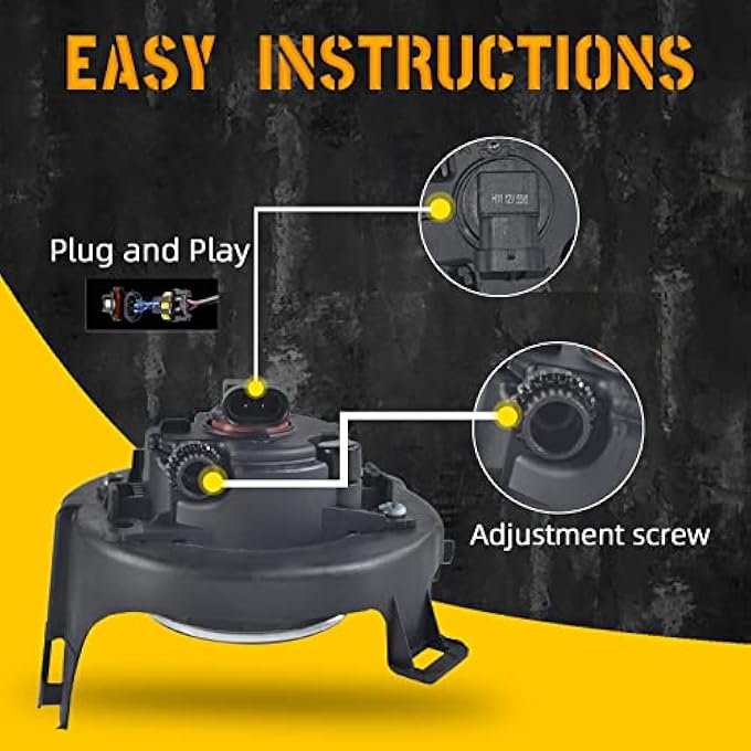 BOXLIGHT Fog Lights For 20052009 Nissan FrontierWPainted Bumper 20052012 Nissan PathfinderWPainted Bumper 1 Pair Front Bumper Driving Fog Lamps With Harness Kit12V 55W H11 Bulbs - Image 5