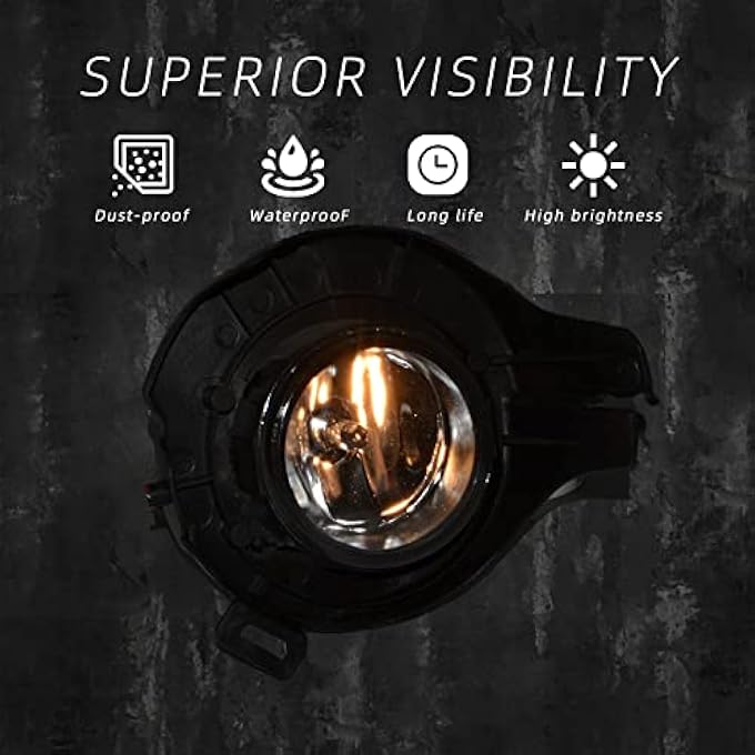 BOXLIGHT Fog Lights For 20052009 Nissan FrontierWPainted Bumper 20052012 Nissan PathfinderWPainted Bumper 1 Pair Front Bumper Driving Fog Lamps With Harness Kit12V 55W H11 Bulbs - Image 3