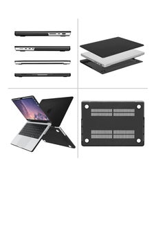 Generic New Case Compatible for MacBook Pro 16 Inch M3 A2991 M2 A2780 M1 A2485 Pro 2024 -2021 Release Plastic Hard Shell Cover for MacBook Pro 16 Inch Color Black  - Image 3