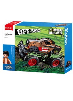 Sluban Sluban - Power Bricks Wind-up Bigfoot Orange & Black Racing 269 Pieces - M38-B1160  - Image 1