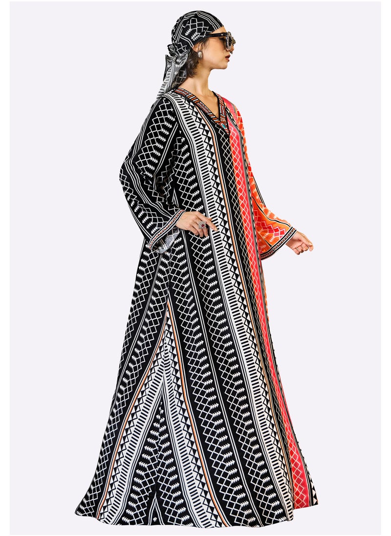سارة أرابيا سارة أرابيا جلابية مزدوجة اللون  - Image 4