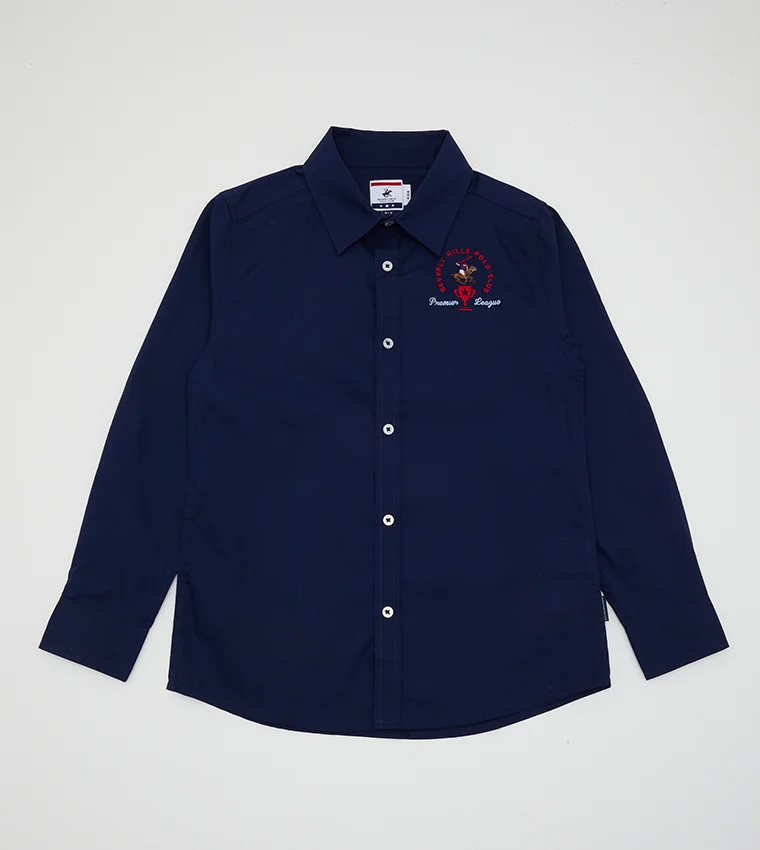 BEVERLY HILLS POLO CLUB Logo Embroidered Shirt