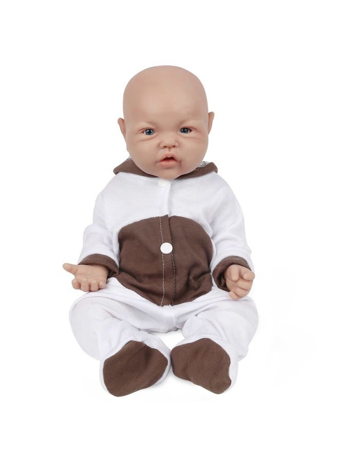 Vollence 17 Inch Full Silicone Baby Doll That Looks Real - Not Vinyl Material, Reborn Lifelike Girl - Image 1