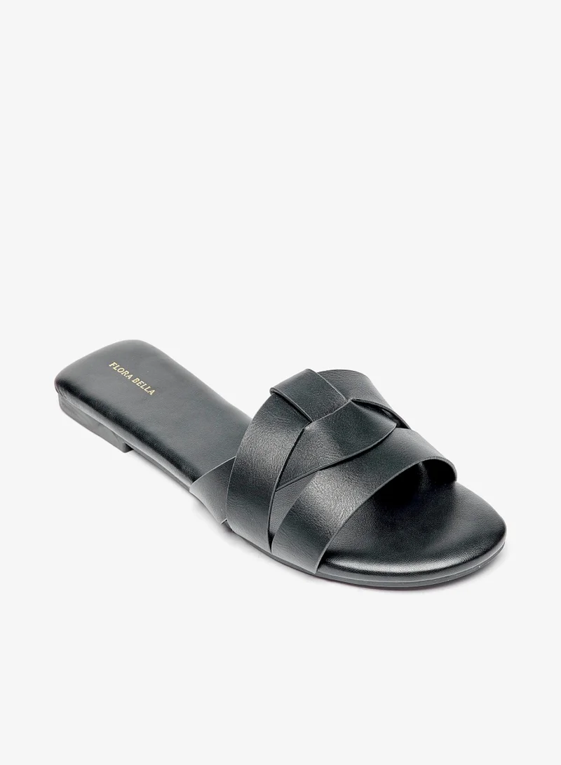 فلورا بيلا Solid Slip On Flat Sandals By Shoexpress