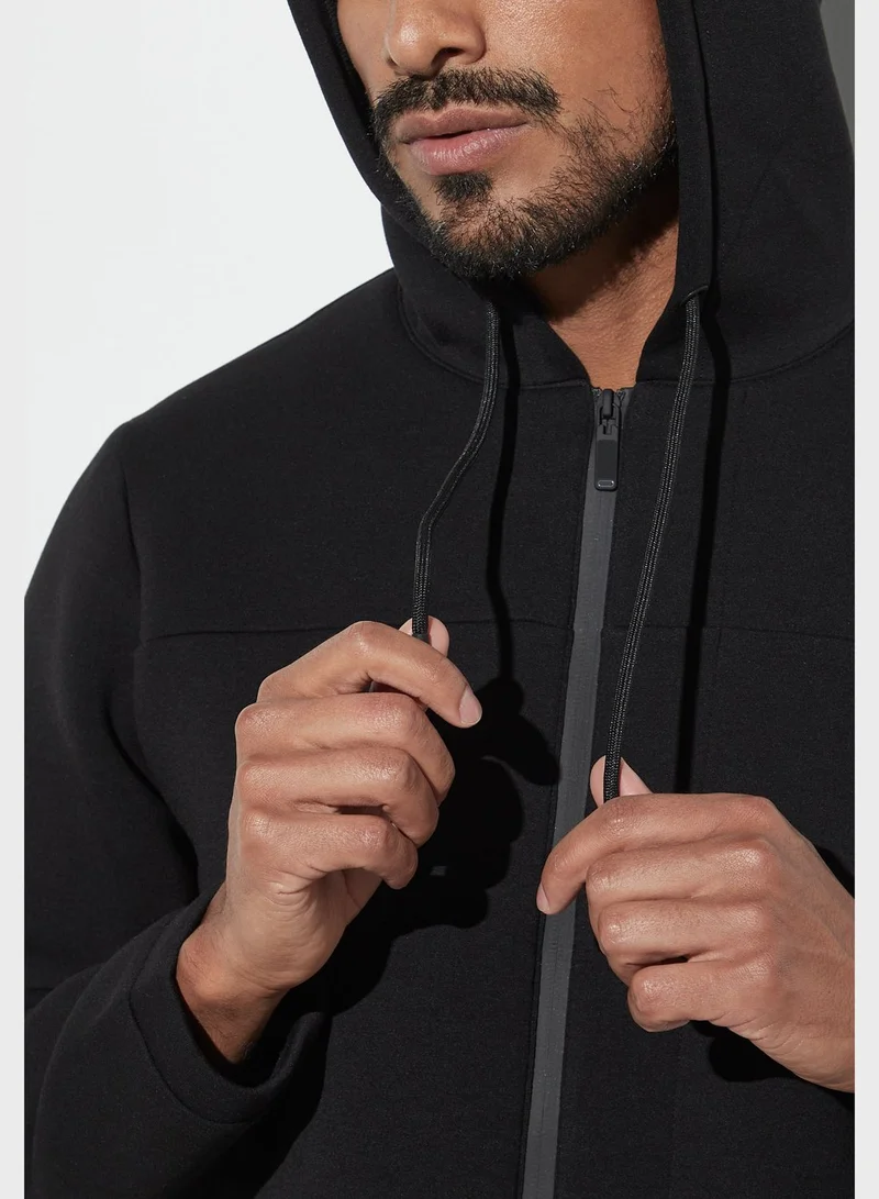 Iconic Essential Zip Through Hoodie