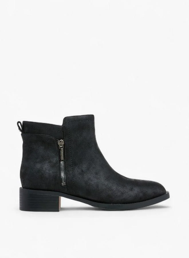 سيليست أحذية نسائية بكعب للكاحل بسحاب