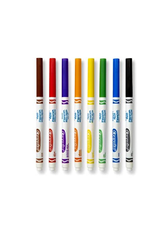 Crayola Ultra Clean Washable Markers Fine Line Markers School Supplies 8 Count - Image 2