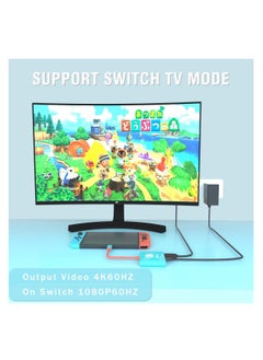 Generic Switch Dock for Nintendo Switch Docking Station,Portable Switch TV Dock Adapter Compatible Nintendo Switch/Switch OLED Support Switch TV Dock Mode with HDMI2.0, Replacement Travel Dock for Switch  - Image 2