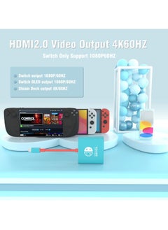 Generic Switch Dock for Nintendo Switch Docking Station,Portable Switch TV Dock Adapter Compatible Nintendo Switch/Switch OLED Support Switch TV Dock Mode with HDMI2.0, Replacement Travel Dock for Switch  - Image 3
