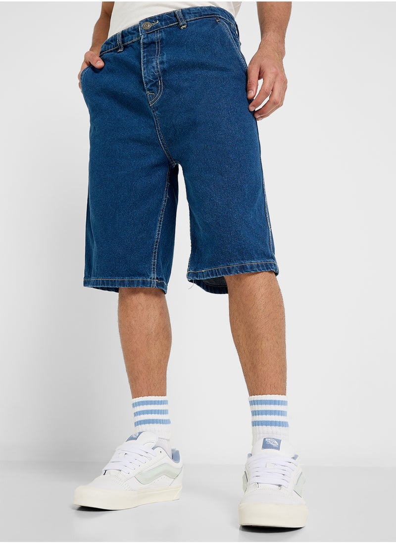 BRAVE SOUL Elasticated Waist Drawcord Button Shorts  - Image 1