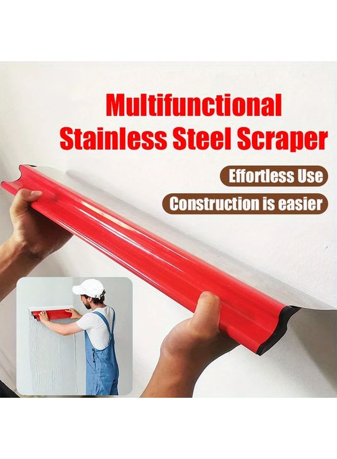 9.84 15.75 Inch 2 Pcs Stainless Steel Putty Scraper Flexible Drywall Spatula Ergonomic - Image 3