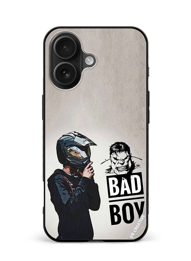 Protective Case Cover For Apple iPhone 16 Plus Bad Boy Design Multicolour