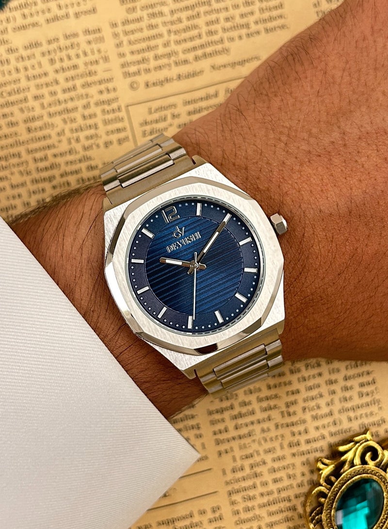 ديفوشي ساعة يد رجالية فاخرة ستانلس ستيل مقاومة للماء – ماركة ديفوشي - Image 1