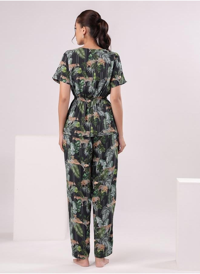 sanskrutihomes - Women Printed Cotton Night suit by Styli - Image 1