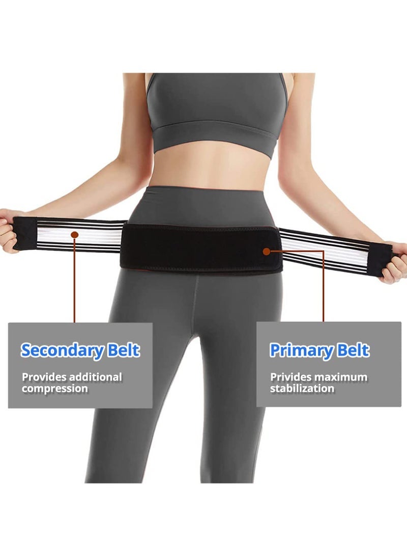 كابتن تيك Sacroiliac SI Joint Hip Belt  Lower Support Brace for Men and Women  Hip Braces for Hip Pain  Pelvic Support Belt  Trochanter Belt  Sciatica Pelvis Lumbar Pain Relief - Image 3