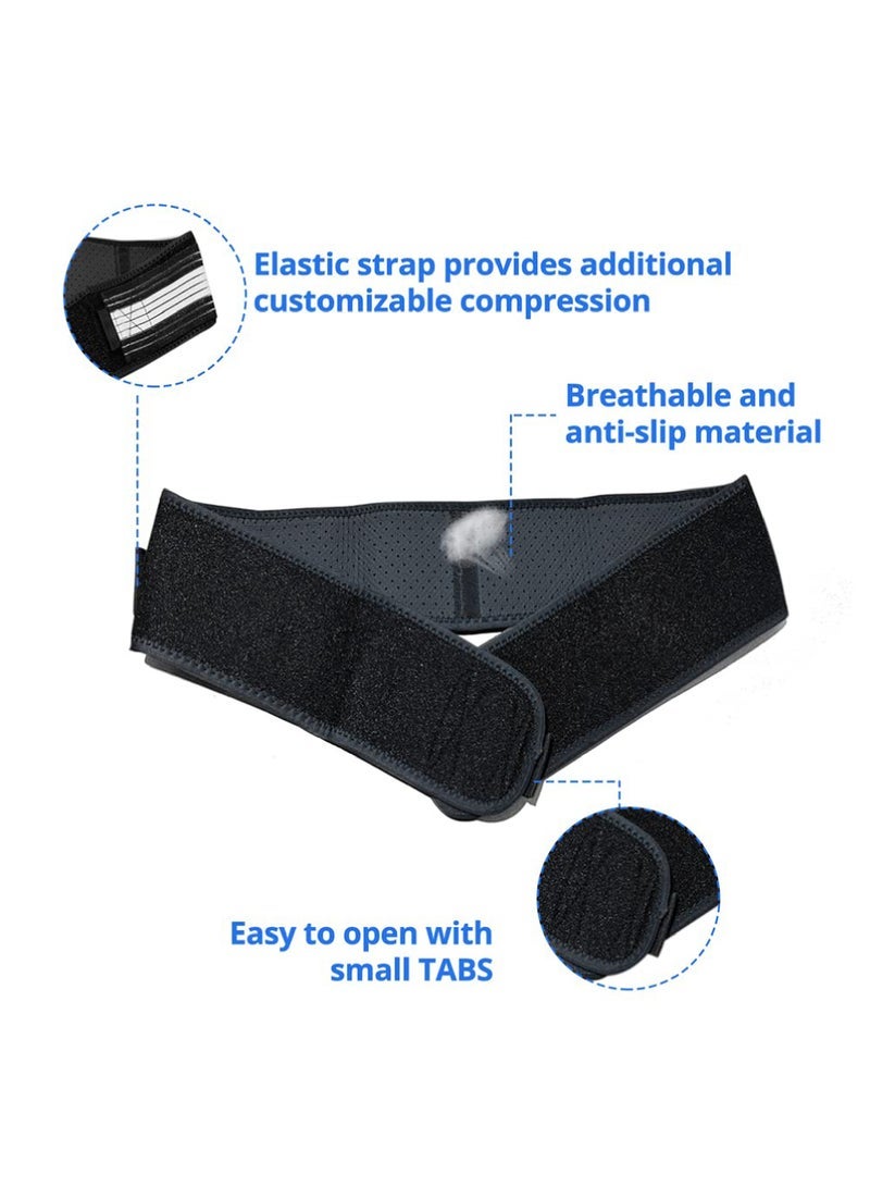 كابتن تيك Sacroiliac SI Joint Hip Belt  Lower Support Brace for Men and Women  Hip Braces for Hip Pain  Pelvic Support Belt  Trochanter Belt  Sciatica Pelvis Lumbar Pain Relief - Image 5