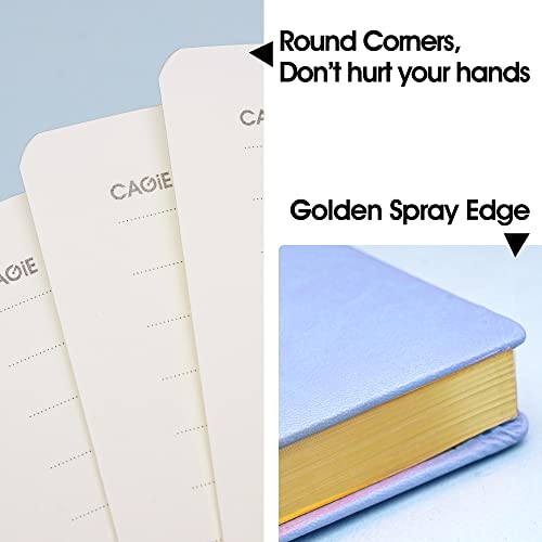 CAGIE Diary with Lock and Key for Girls Ages 8-12 Journal with Lock 296 Gold Edged Pages Heart-Shaped Locked Journal for Women Teen Girls with Gift Box, 5.3 x 7 Inch, Blue - Image 4