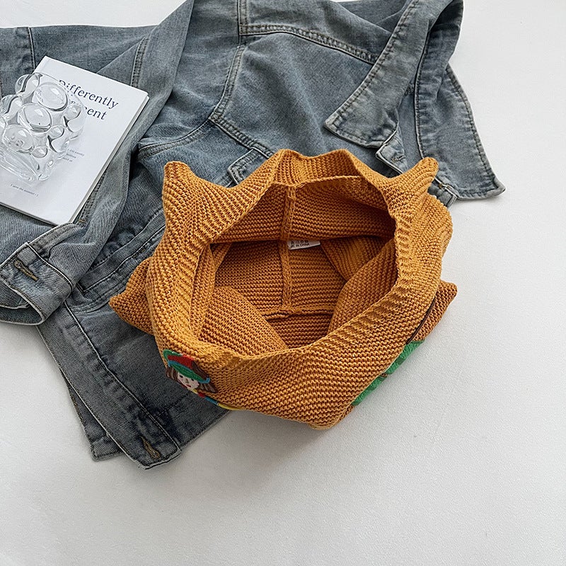 Knitted Tote Bag for Women - Image 5