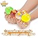 IPIDIPI TOYS Colorful Squishy Egg Easter Basket Stuffers Easter Egg Hunting Clear Egg Yolk Fun Squeeze Yolk Balls for Kids Birthday Party Favors Assorted Colors Pack of 6 - Image 4