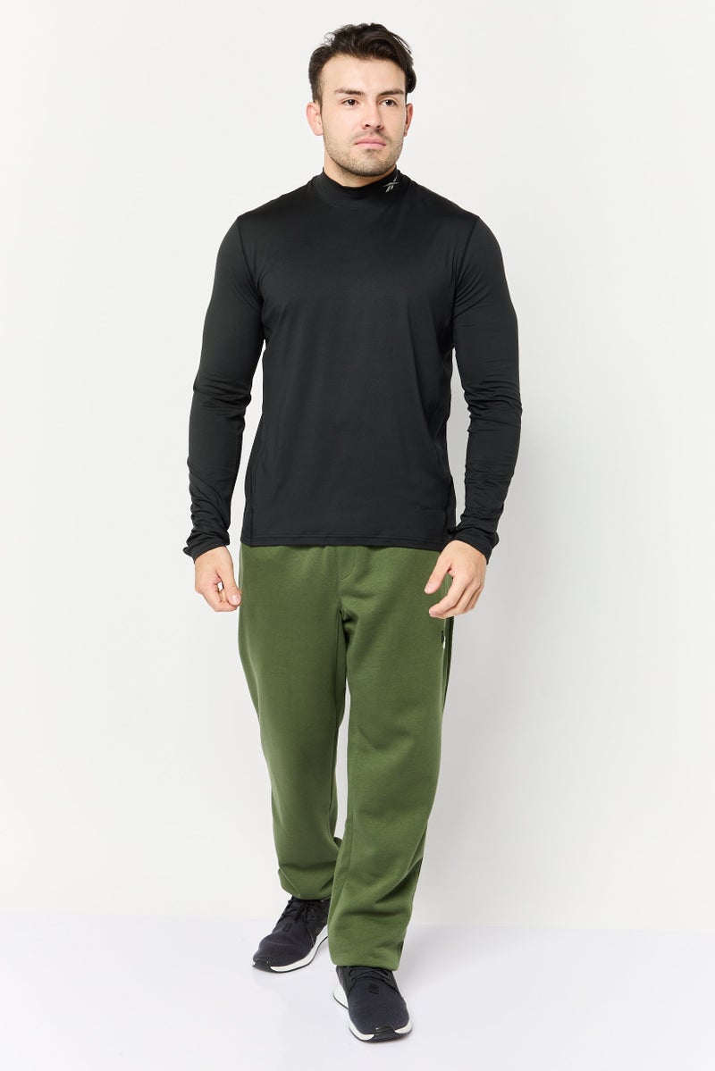 Reebok Men Sportswear Fit Long Sleeves Training T-shirt, Black  - Image 2