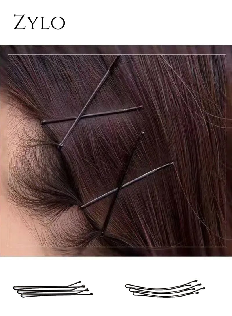 Zylo 200pcs 4-in-1 Bobby Pins for Women, Super Grip Black Hair Clips with Box - Reusable Non-Slip Pins for Thick, Long Hair - Image 4