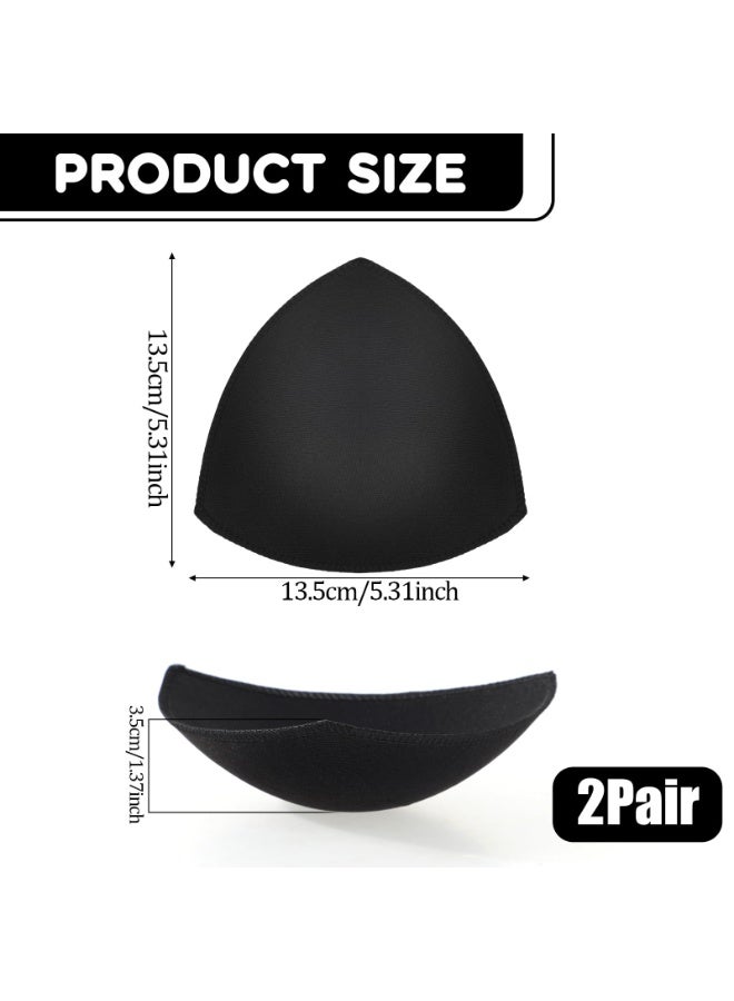 SUNSAR Bra Pad Inserts,Triangle Sports Bra Inserts for Women Removable Breast Enhancers Inserts  for Dresses Swimsuits Bikini - Image 2