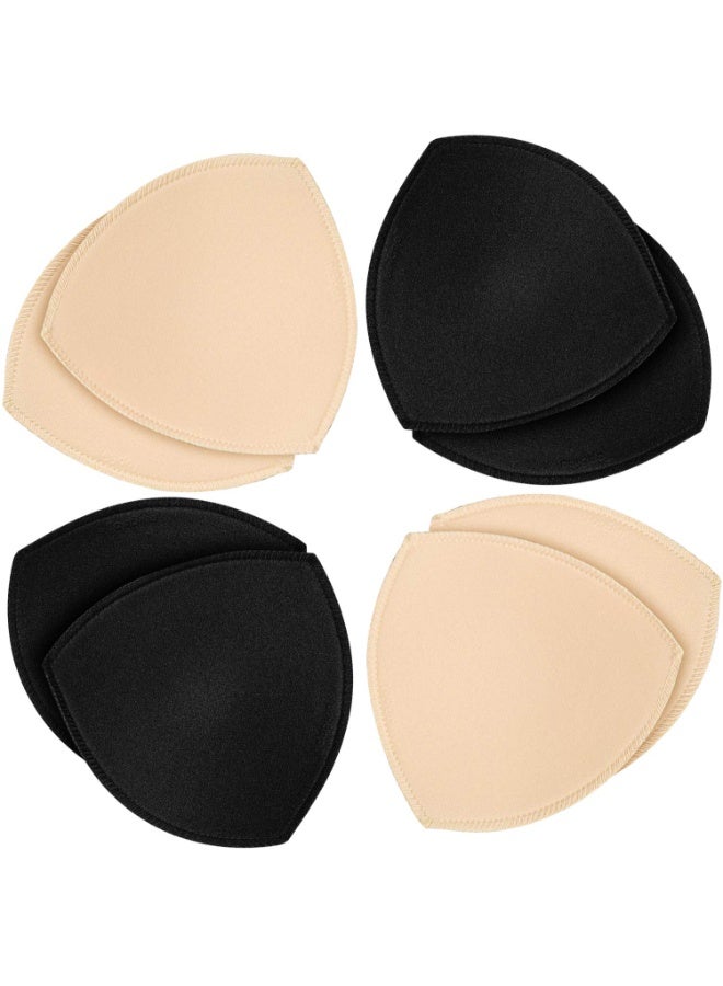 SUNSAR Bra Pad Inserts,Triangle Sports Bra Inserts for Women Removable Breast Enhancers Inserts  for Dresses Swimsuits Bikini - Image 1