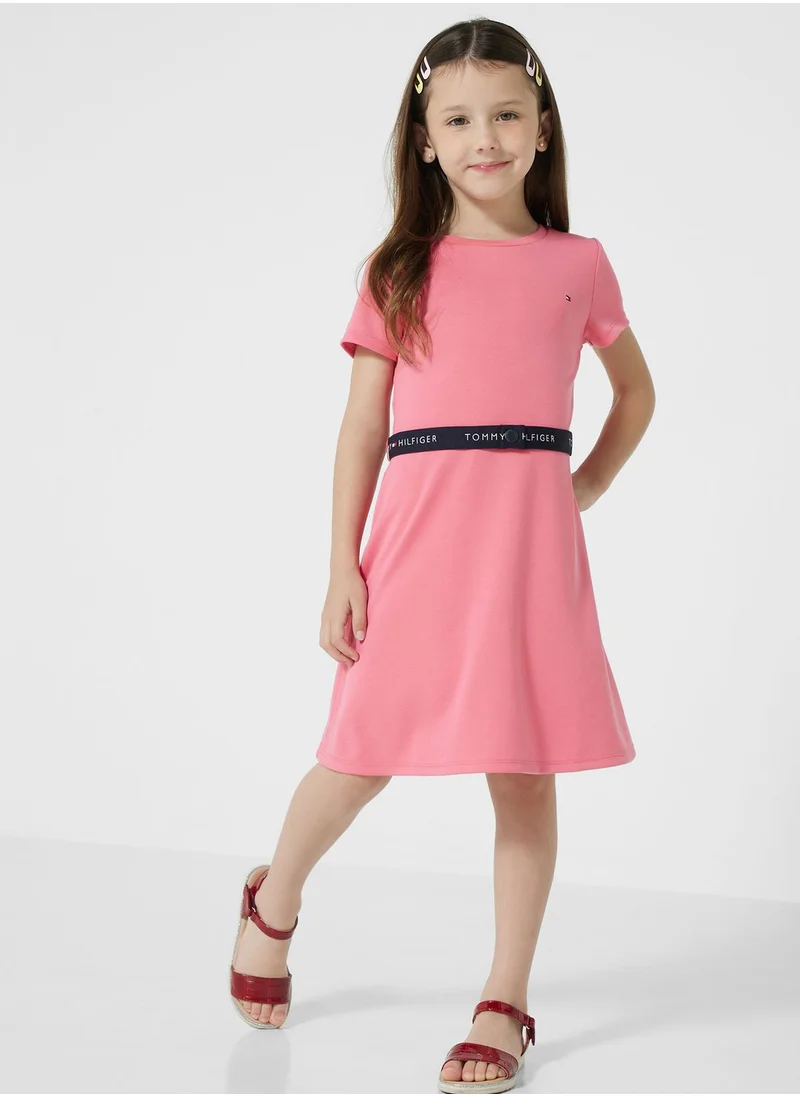 TOMMY HILFIGER Youth Logo Tape Skater Dress