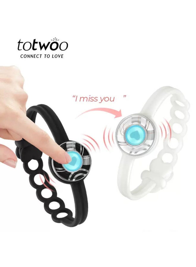 توتو Totwoo Ripple Sugar Sensing Bracelet Vibration Love Long Distance Love Couple Remote Interaction - Image 4
