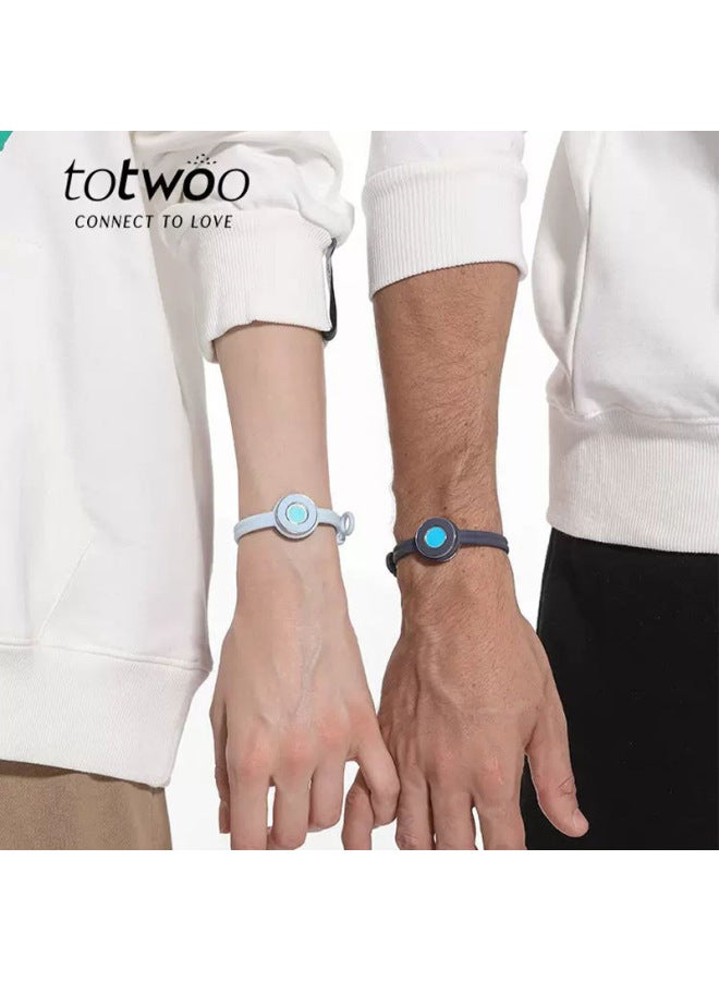 توتو Totwoo Ripple Sugar Sensing Bracelet Vibration Love Long Distance Love Couple Remote Interaction - Image 2