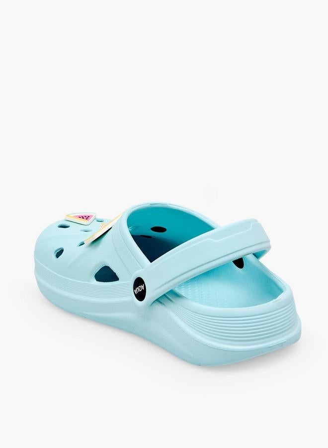 Aqua Girls Retro Jibbitz Clogs - Image 5