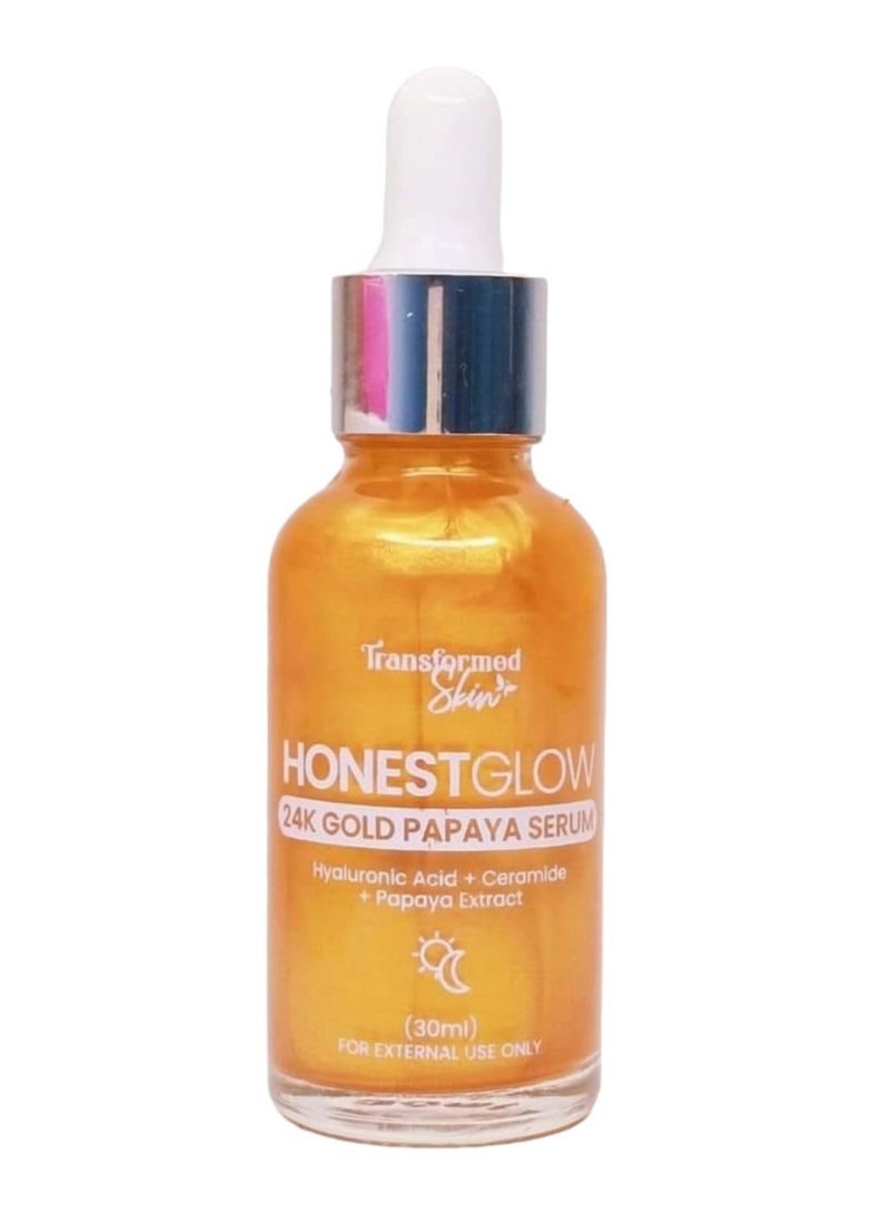 Transformed Skin Honest Glow 24k Gold Papaya Serum - Image 1