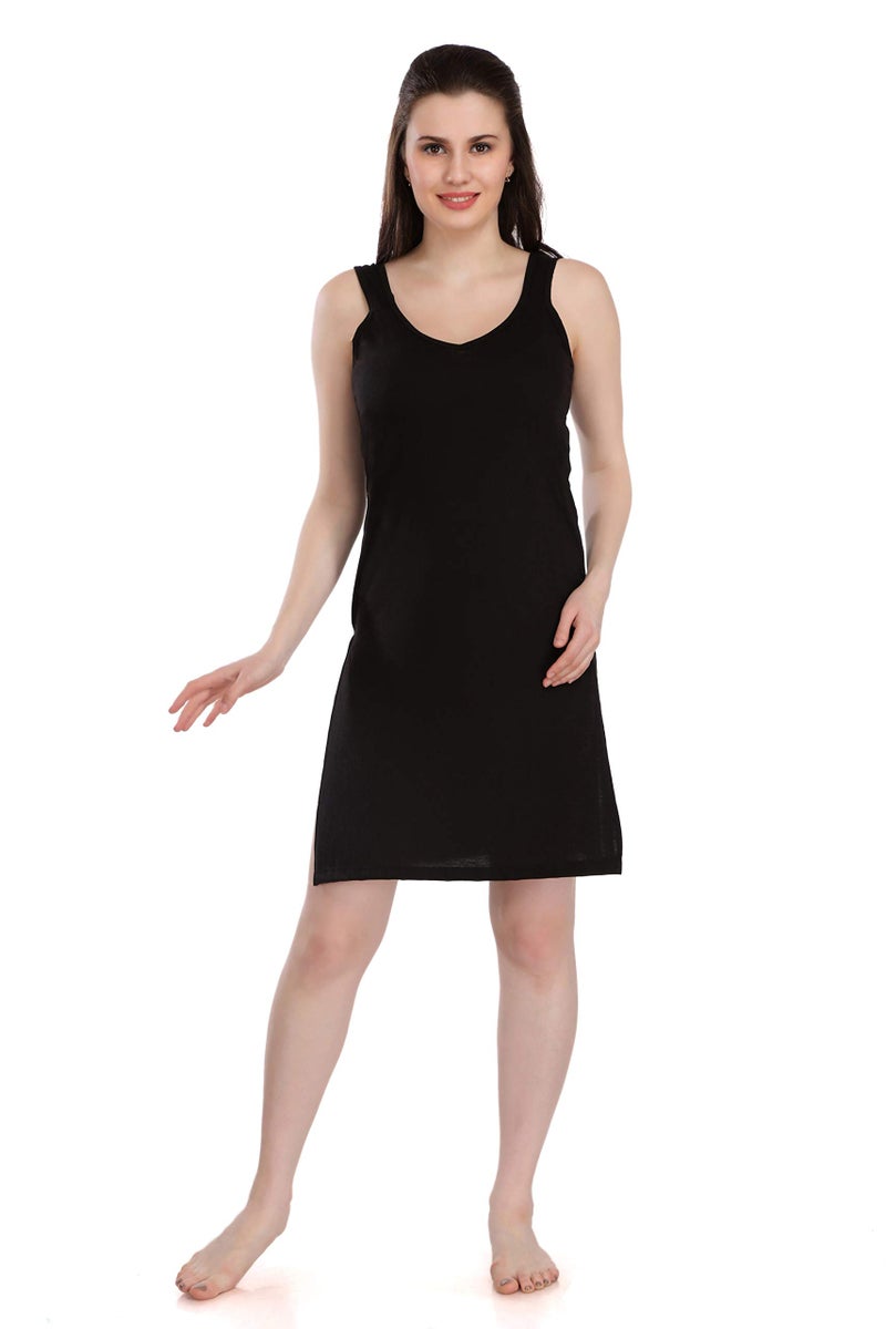 Splash Cotton Rich Camisole Slip for Women| Long Kurti Slip/Suit Slip/Camisole Slip Knee Length - Pack of 2 - Image 5