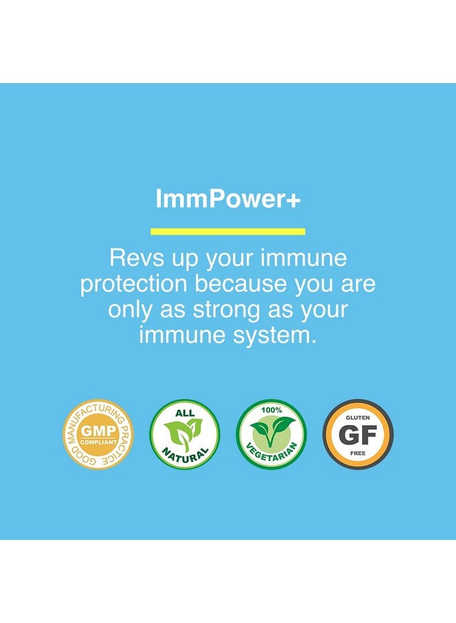 American BioSciences American BioSciences ImmPower Plus - Immune Support and Mitochondrial Rescue - AHCC & Fermented Wheat Germ Extract - Mushroom Extract Supplement - 60 Vegetarian Capsules, 550mg/capsule - Image 5