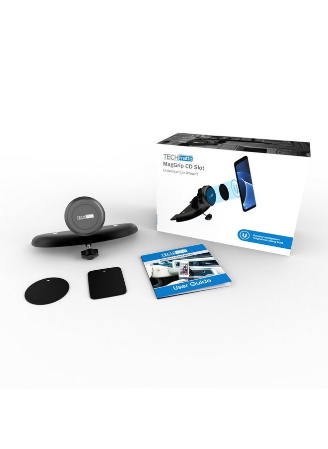 TechMatte Maggrip Universal Magnetic Cd Slot Car Mount With Extra Strong Magnetic Grip (1 Pack)  - Image 5